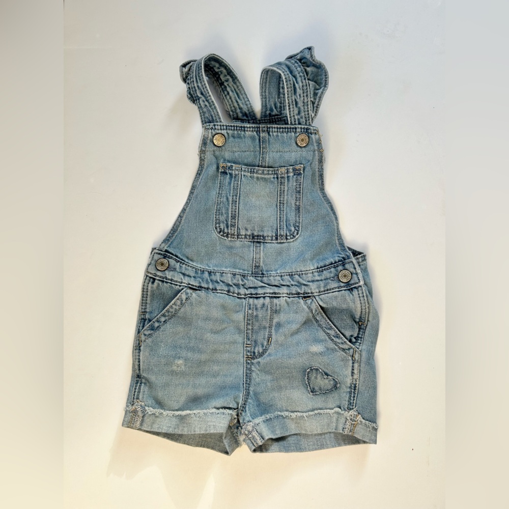 GAP Denim Shortalls size 18-24 months